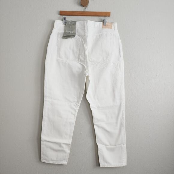 NEW Everlane The High Rise Cheeky Straight Leg High Waisted Jean Bone White - Picture 6 of 11